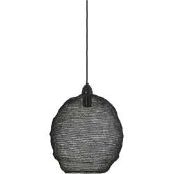 Light&living Hanglamp Ø38x42 cm NINA gaas glans zwart