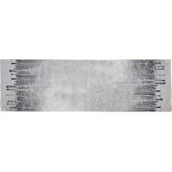 Clayre & Eef Tafelloper Grijs Polyester Boom