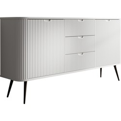 Meubella Dressoir Zakari - Wit - 168 cm