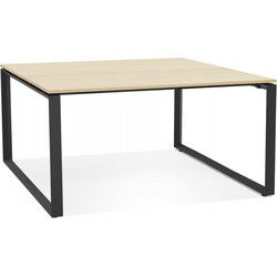BAKUS vergadertafel 160x160x74 cm Zwart