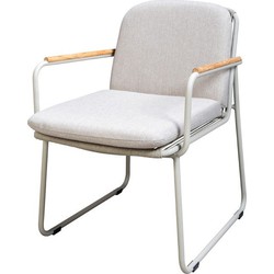 Serra dining chair aluminium salix rope salix/flax beige AW