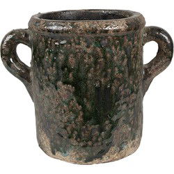 Clayre & Eef Bloempot Groen Terracotta