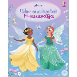 NL - Usborne Usborne Sticker en aankleedboekje Prinsessenelfjes. 4+