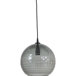 Light&living Hanglamp Ø30x32 cm MOMOKO smoke glas grijs