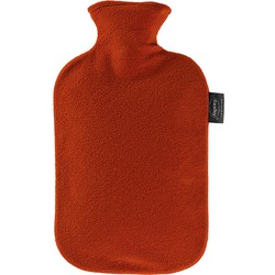 Warmte kruik met fleece hoes rood 2 liter - Kruiken