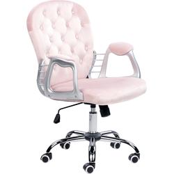 PRINCESS - Bureaustoel - Roze - Fluweel