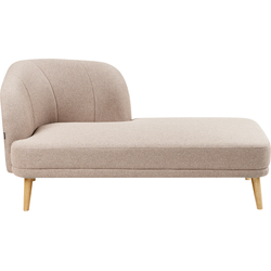 Beliani TANLAY - Chaise longue-Bruin-Polyester
