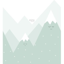 ESTAhome fotobehang bergen mintgroen - 200 x 279 cm - 158839