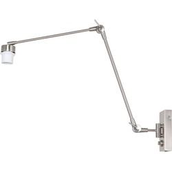 Moderne Wandlamp Luxora Staal