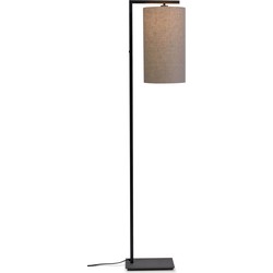 Vloerlamp Boston - Zwart/Taupe - 30x25x160cm