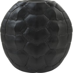 Light & Living - Vaas TURTLE - 40.5x11x40cm - Zwart