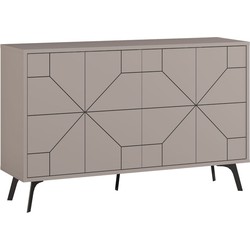 Buffet 4 deuren en versierde deuren L123 cm - Dune