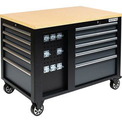 FEISTOS Hektor Mobiele werkbank - 114x73x89 cm - Zwart