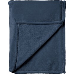 Dutch Decor BILLY - Plaid 150x200 cm - flannel fleece - superzacht - Insignia Blue - blauw - Dutch Decor