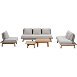 Garden Impressions San Namut loungeset 5-delig - grey sand
