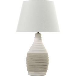 Beliani TORMES - Tafellamp-Beige-Porselein