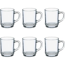 Duralex Theeglazen Versailles - 24x stuks - glas - 260 ml - Koffie- en theeglazen