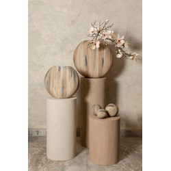 PTMD Bloempot Meriko - 40x14x35 cm - Ijzer - Bruin