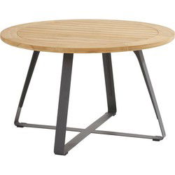 Taste Basso Dining Tafel Teak Antracite dia. 130 cm