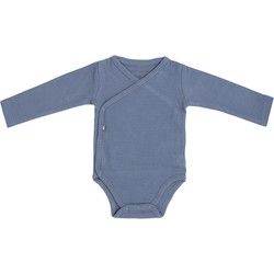 Baby's Only Rompertje lange mouw Pure - Vintage Blue - 56 - 100% ecologisch katoen