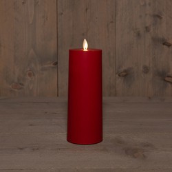 B.O.T. Outdoor Candle Moving Flame 8X22 cm Red 2Xc (500H)