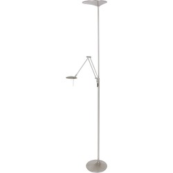 Stalen uplight met leeslamp Steinhauer Zodiac LED Staal