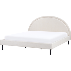 Beliani MARGUT - Tweepersoonsbed-Beige-Polyester