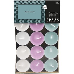 Scented tealights pack x 30 Velvet luxery - Spaas