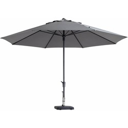 Stokparasol Timor dia. 400 cm light grey zonwering - Madison