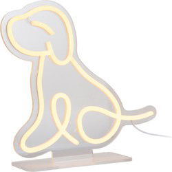 Neon Light Sitting Dog