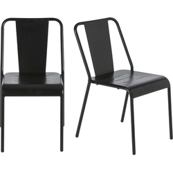 Set van 2 Achille indus metalen stoelen