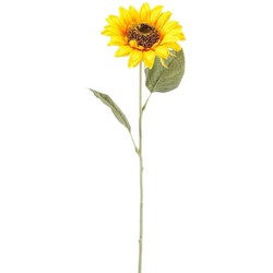 Gele kunst zonnebloem kunstbloemen 62 cm decoratie - Kunstbloemen