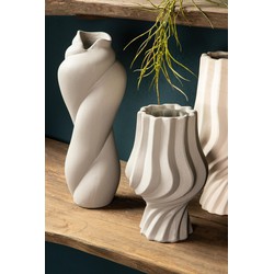 PTMD Bloempot Donnella - 17x16x44 cm - Keramiek - Creme