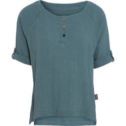 Knit Factory Nena Top - Stone Green - S