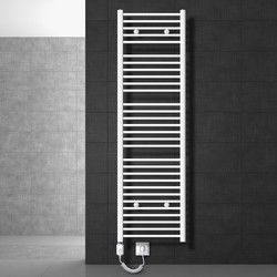 ECD Germany Badkamerradiator elektrisch met verwarmingselement 1200W - 500 x 1800 mm - wit - recht met zijaansluiting