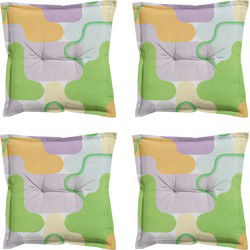 Madison -  Zitkussen Grafi lila - Ca. 50x50 cm - Set van 4