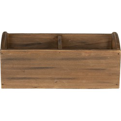 Clayre & Eef Brievenhouder  30x15x13 cm Bruin Hout Rechthoek Postbakje