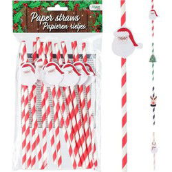 Rietjes papier set van 16sts 4ass