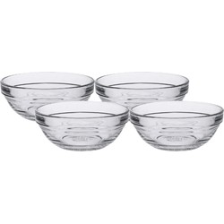 Duralex Kleine sausschaaltjes rond - glas - 18x stuks - Dia 9 x 4 cm - Serveerschalen