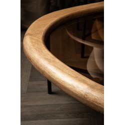PTMD Salontafel Neelix - 76x81x38 cm - Hout - Naturel
