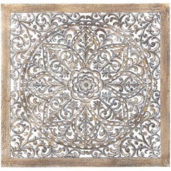 PTMD Wandpaneel Kydee - 90x3x90 cm - MDF - Goud