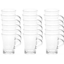 Duralex Koffie en Theeglazen Amalfi - 18x stuks - glas - 170 ml - Koffie- en theeglazen
