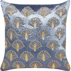 PANDOREA - Sierkussen - Paars/Goud- 45 x 45 cm - Fluweel
