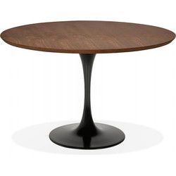 GLOBO eettafel 120x120x75 cm Bruin