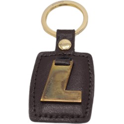 Sleutelhanger Antiek Goud/Bruin L