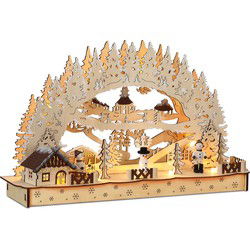 Monzana Kerstboog Led Winterdorp Warm wit