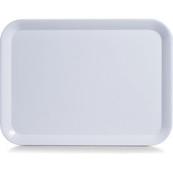 Zeller dienblad rechthoek - wit - melamine - 44 x 32 cm - Serveerblad - Dienbladen