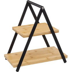 Secret de Gourmet Etagere-dienblad - 2-laags - Bamboe - Etageres