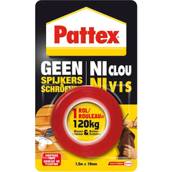 Dubbelzijdige montagetape tot 120kg / 1.5 mtr
