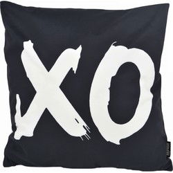 XO Black | 45 x 45 cm | Kussenhoes | Katoen/Polyester